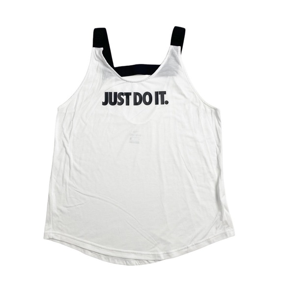 Nike WOMENS Just Do IT Elastika Top Vest Tank Black DRI FIT BQ5802-100 - Picture 7 of 7
